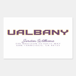 Adesivo Retangular Universidade de Albany Wordmark