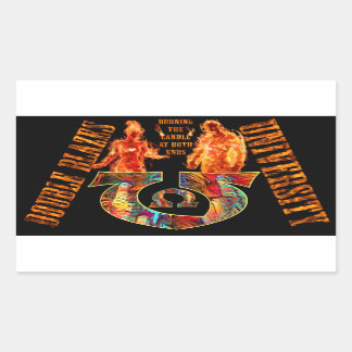 Adesivo Retangular Universidade Double Blazes