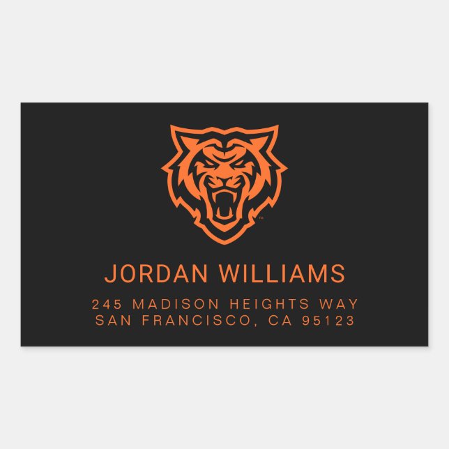 Adesivo Retangular Universidade Estadual de Idaho Bengals Spirit Desi (Frente)