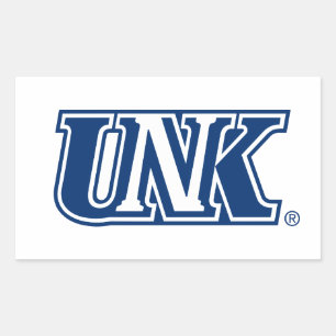 Adesivo Retangular UNK  Universidade de Nebraska em Kearney