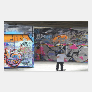 Adesivo Retangular Urband Street Art Grafite