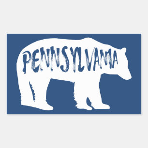 Adesivo Retangular Urso da Pensilvânia