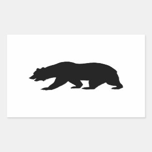 Adesivo Retangular Urso de urso