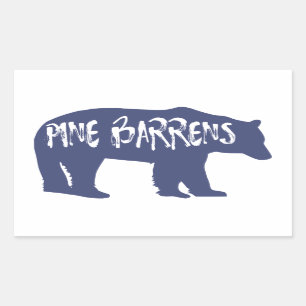 Adesivo Retangular Urso Pine Barrens