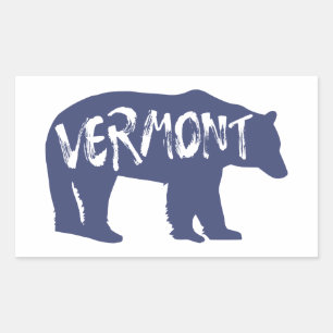 Adesivo Retangular Urso Vermont