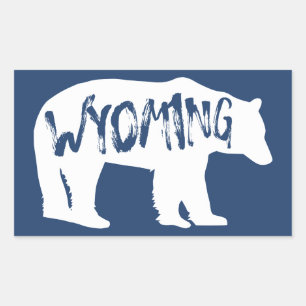 Adesivo Retangular Urso Wyoming
