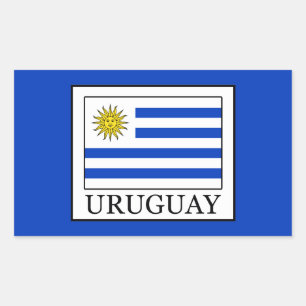 Adesivo Retangular Uruguai