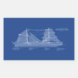 Adesivo Retangular USCG Cutter Northland wpg- 49 - ABD