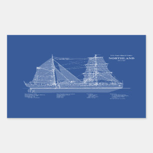 Adesivo Retangular USCG Cutter Northland wpg- 49 - ABD