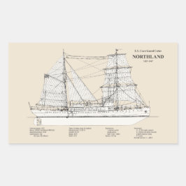 Adesivo Retangular USCG Cutter Northland wpg- 49 - SBD