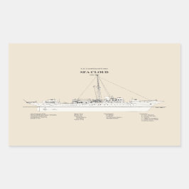 Adesivo Retangular USCG Cutter Sea Cloud wpg-284 - SBD