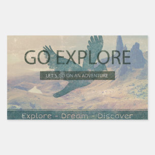 Adesivo Retangular Vá exploram