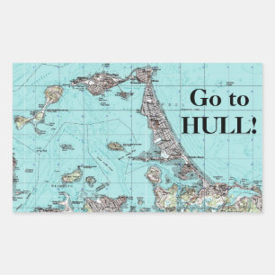 Adesivo Retangular Vá Hull!