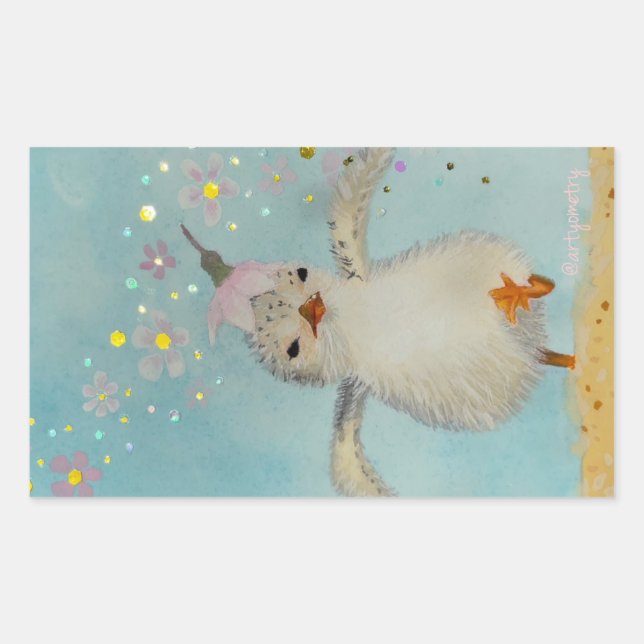 Adesivo Retangular Vai! (Frente)