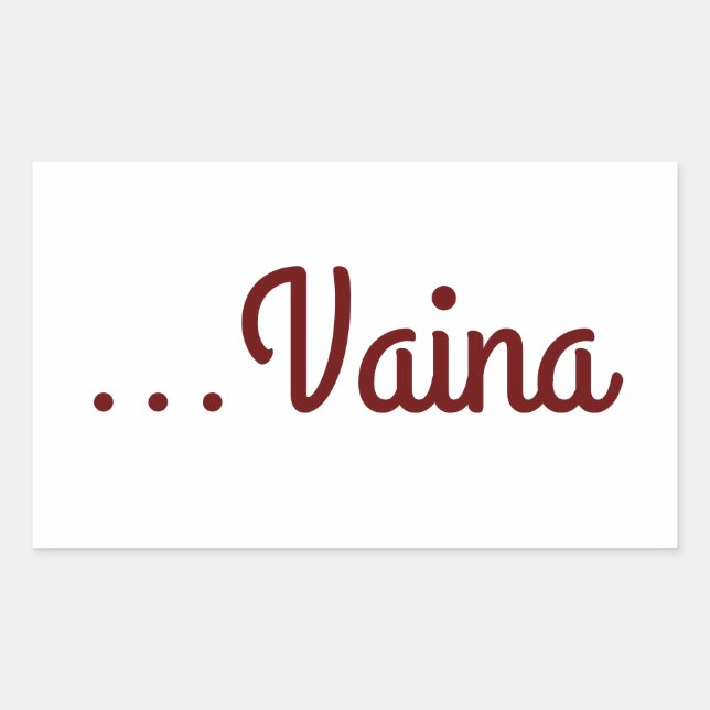 Adesivo Retangular Vaina (Frente)
