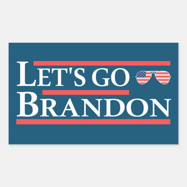Adesivo Retangular Vamos Go Brandon (Frente)