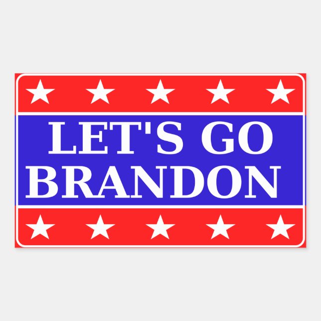 Adesivo Retangular Vamos Go Brandon (Frente)