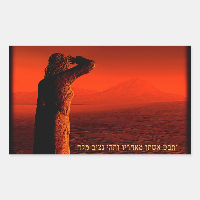 Adesivo Retangular Vayeira - Esposa de Lot (Frente)