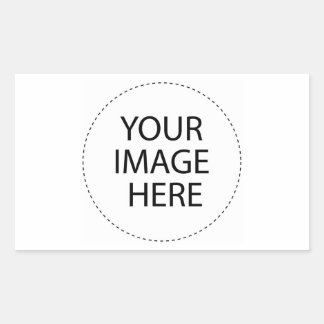 Adesivo Retangular Vazio modelo Adicione o texto da imagem ou o VAZIO