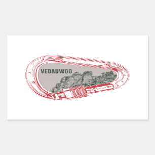 Adesivo Retangular Vedauwoo Subindo Carabiner