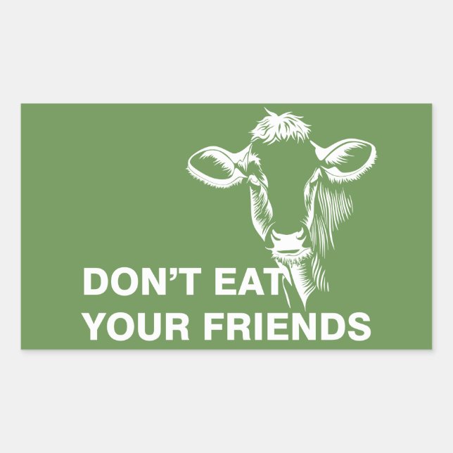 Adesivo Retangular Veganismo (Frente)