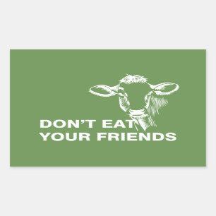 Adesivo Retangular Veganismo
