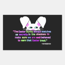 Adesivo Retangular Vejo-Te, Pasta De Retângulo De Páscoa