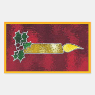 Adesivo Retangular Vela de vidro contida