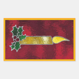 Adesivo Retangular Vela de vidro contida