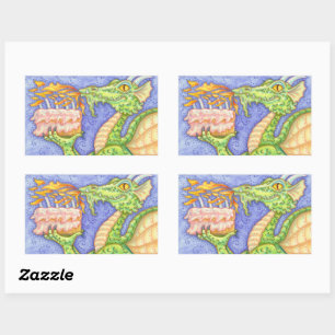 ADESIVO RETANGULAR VELAS DE ANIVERSÁRIO PARA ILUMINAÇÃO DO DRAGÃO DE