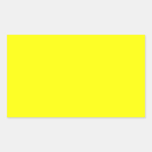 Adesivo Retangular Verdadeiro Delight Fluo Amarelo para Personalizar