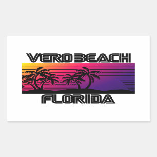 Adesivo Retangular Vero Beach Flórida