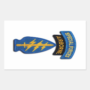 Adesivo Retangular Veteranos do SOF das boinas verdes SF SFG de