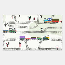 Adesivo Retangular Via férrea