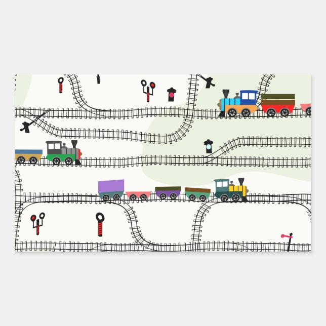 Adesivo Retangular Via férrea (Frente)