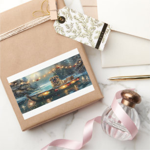 Adesivo Retangular Viagem Festiva do Pastor Anatólia