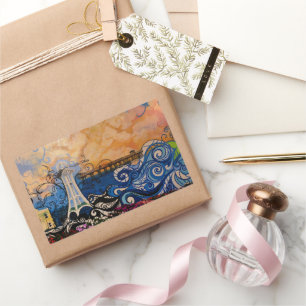 Adesivo Retangular Víbias Costeiras, Flair Artístico