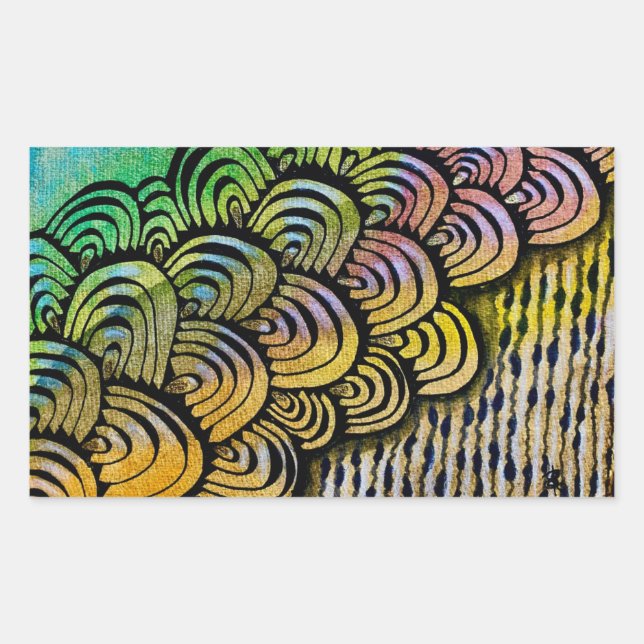 Adesivo Retangular Vibração (Frente)