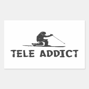 Adesivo Retangular Viciado em Tele
