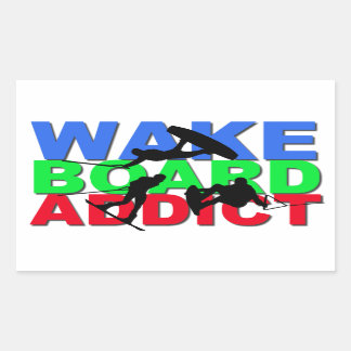 Adesivo Retangular Viciado em Wakeboard