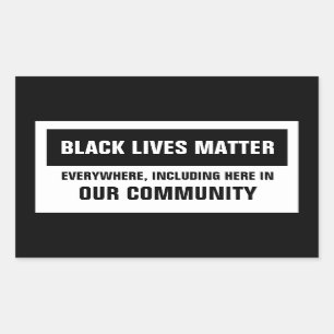 Adesivo Retangular Vidas Negras Importam Em Todos Os Lugares Da Nossa