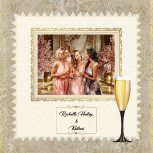 Adesivo Retangular Vidro de Champanhe