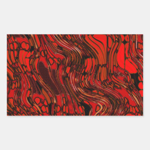 Adesivo Retangular Vidro derretido