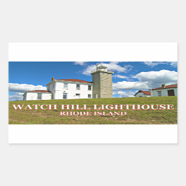 Adesivo Retangular Vigia o farol de Hill, Rhode Island Stickers