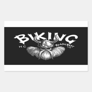 Adesivo Retangular Viking Biking