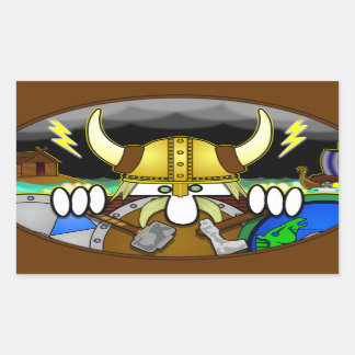 Adesivo Retangular Viking Kilroy Sticker