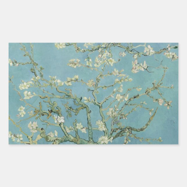Adesivo Retangular Vincent van Gogh - Almond Blossom (Frente)