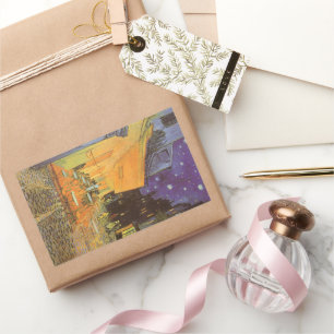 Adesivo Retangular Vincent van Gogh - Cafe Terrace à Noite