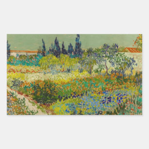 Adesivo Retangular Vincent Van Gogh Garden em Arles