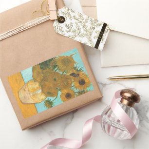 Adesivo Retangular Vincent van Gogh - Vaso com Doze Girassóis